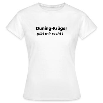Dunning-Kruger - Frauen T-Shirt - Weiß - Vorne - AI Model Female 172 dark (172cm)