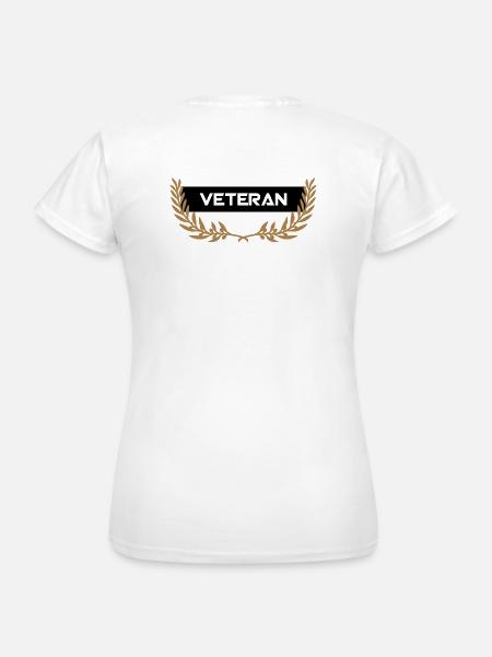 Veteran Ehrung Schild - Frauen T-Shirt - Weiß