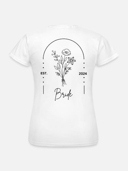 Team Bride - Bride Shirt JGA Frauen Braut - Frauen T-Shirt - Weiß