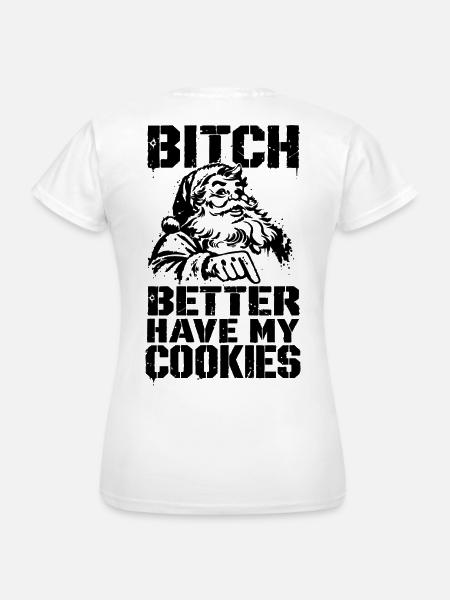 Lustiger Weihnachtsspruch mit Santa - Frauen T-Shirt - Weiß