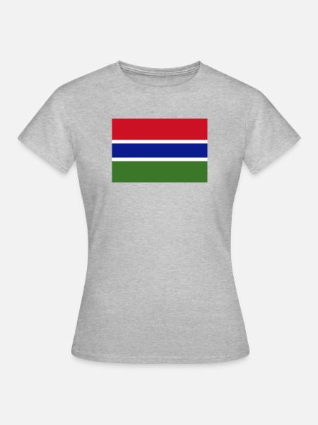 Gambia - Frauen T-Shirt - Grau meliert