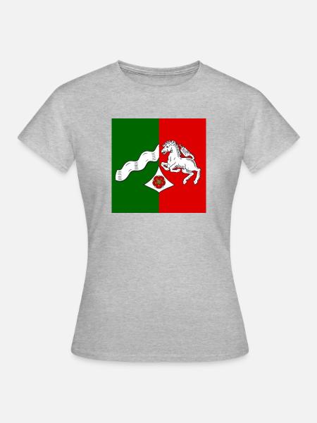 Nordrhein-Westfalen Maske - Frauen T-Shirt - Grau meliert
