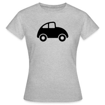 Voiture - T-shirt Femme - gris chiné - Devant - AI Model Female 172 dark (172cm)