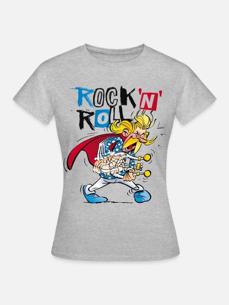 Asterix & Obelix Cacofonix Rock'n'Roll - Women's T-Shirt - heather grey