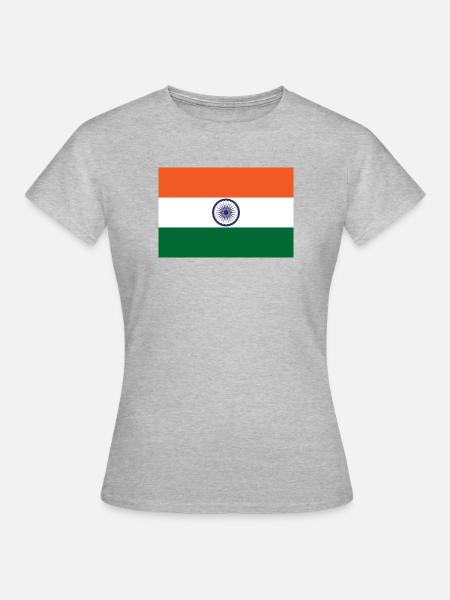 Indien - Frauen T-Shirt - Grau meliert