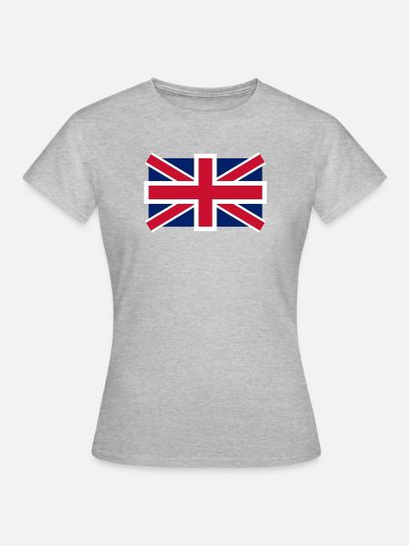 royaume_uni - Frauen T-Shirt - Grau meliert
