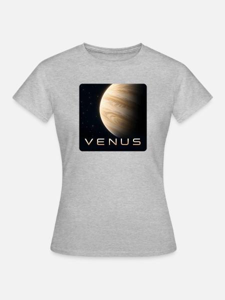 Venus-30cm - Frauen T-Shirt - Grau meliert