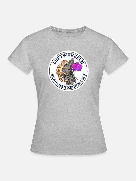 Luftwurzeln Brauchen Keinen Topf Orchidee - Frauen T-Shirt - Grau meliert