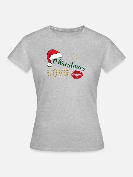 Weihnachten - Frauen T-Shirt - Grau meliert