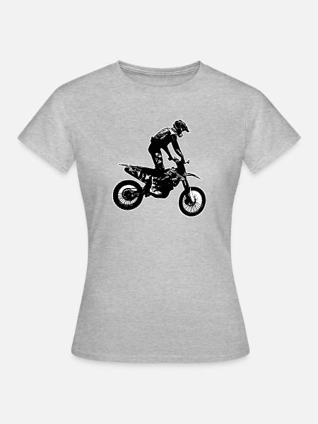 enduro - Frauen T-Shirt - Grau meliert