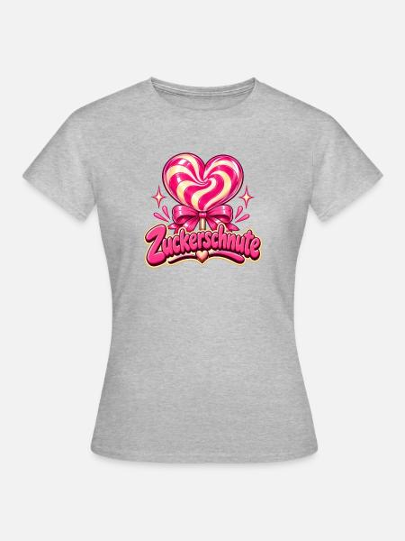 Zuckerschnute Y2K - Frauen T-Shirt - Grau meliert