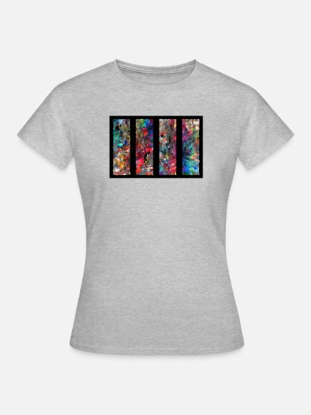 jstiotsj - Frauen T-Shirt - Grau meliert
