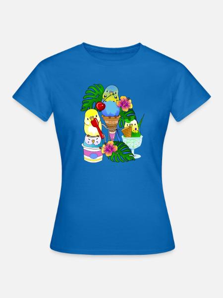 Wellensittich Eis Eiscreme - Frauen T-Shirt - Royalblau