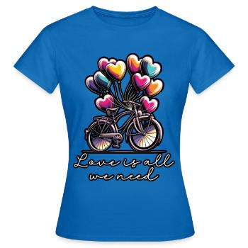Songtexte Musikliebhaber Songwriter Musikfestival - Frauen T-Shirt - Royalblau - Vorne - AI Model Female 172 dark (172cm)