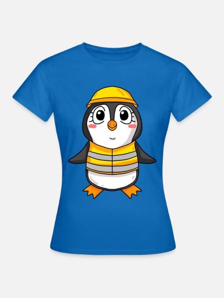 Cadeau de construction de maison de construction de maison de pingouin - T-shirt Femme - bleu royal
