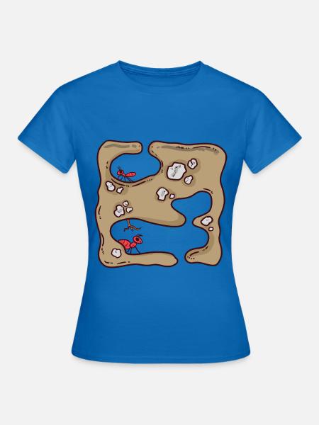 Fleißige Ameise Waldboden - Frauen T-Shirt - Royalblau