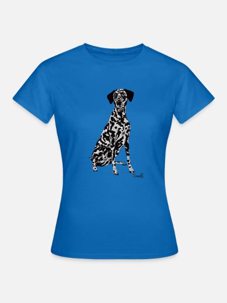 Schöner dalmatinischer Hund - Frauen T-Shirt - Royalblau
