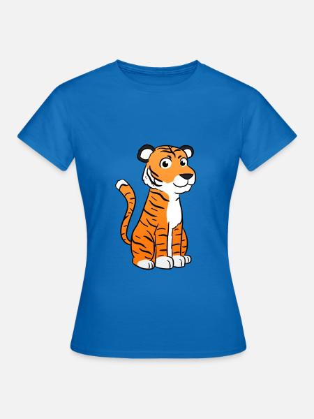 Tiger - Frauen T-Shirt - Royalblau