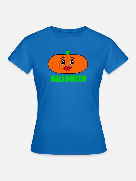 HALLOWEEN. KÜRBIS. HALLOWEEN-KÜRBIS - Frauen T-Shirt - Royalblau