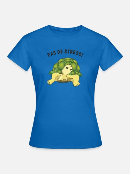 pas de stress - Frauen T-Shirt - Royalblau