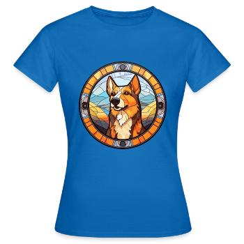 Formosan Sennenhund Rasse Buntglas Bunt - Frauen T-Shirt - Royalblau - Vorne - AI Model Female 172 dark (172cm)