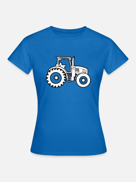 Traktor - Frauen T-Shirt - Royalblau