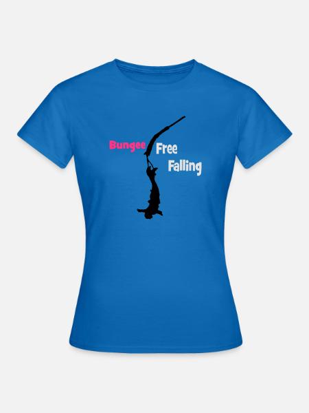 Bungee Fall - Frauen T-Shirt - Royalblau