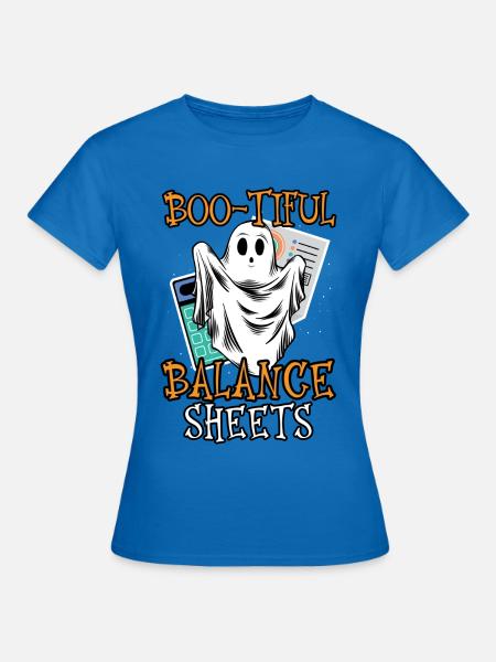 Boo-tiful Balance Sheets Buchhalterin Halloween - Frauen T-Shirt - Royalblau