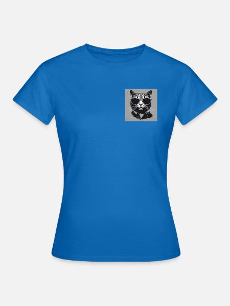 Cool Cat#2 - Frauen T-Shirt - Royalblau