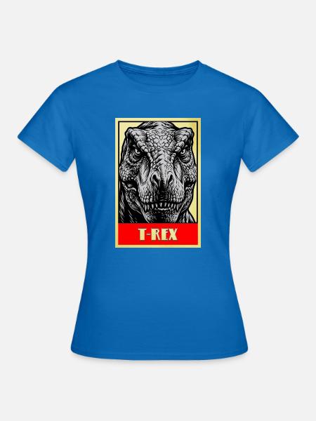 T-Rex Dinosaurier Retro Tyrannosaurus Rex - Frauen T-Shirt - Royalblau