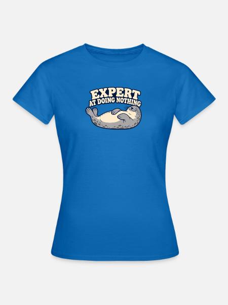 Nichts-Nichts-Siegel - Frauen T-Shirt - Royalblau