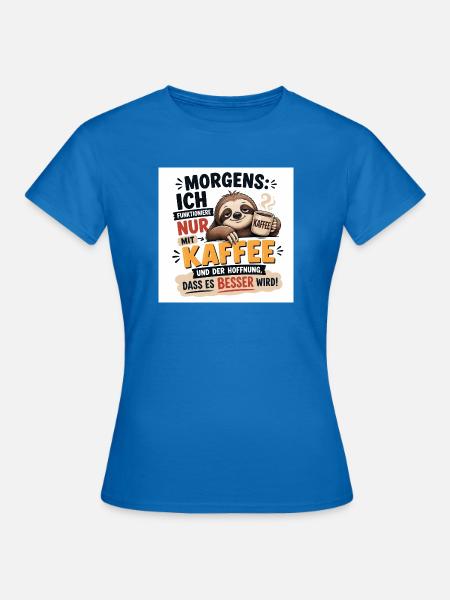 Modernes Design – Einzigartige Geschenkidee - Frauen T-Shirt - Royalblau
