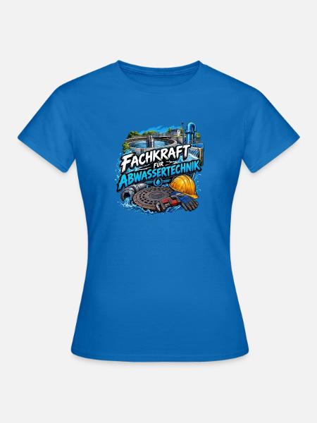 UMWELTTECHNOLOGIE ABWASSERTECHNIK - Frauen T-Shirt - Royalblau