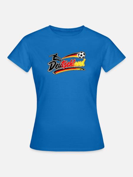 DeutschlandFussball - Frauen T-Shirt - Royalblau