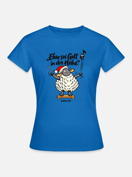 Chorleiter Geschenk Dirigent Weihnachten Schaf - Frauen T-Shirt - Royalblau