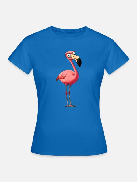 Cooler Flamingo - Frauen T-Shirt - Royalblau