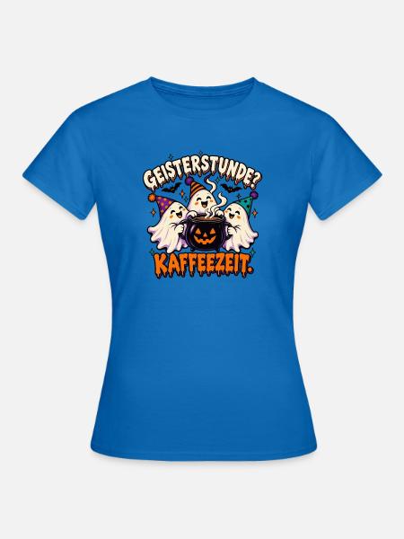 Geisterstunde Kaffeezauber - Frauen T-Shirt - Royalblau