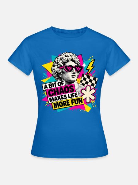 Ein bisschen Chaos - Frauen T-Shirt - Royalblau