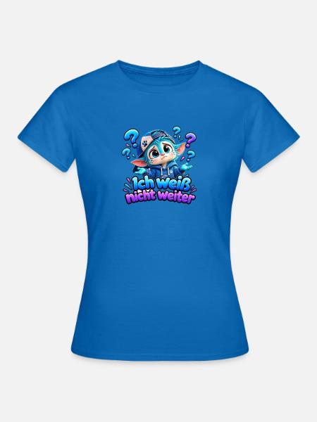 Ich Weiß Nicht Weiter Wenuma - Frauen T-Shirt - Royalblau