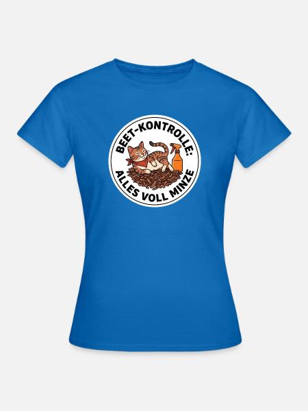 Katzenminze Beet-Kontrolle Katze Garten Kraut - Frauen T-Shirt - Royalblau