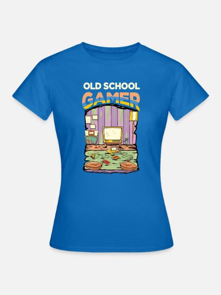 Retro Old School Gamer - Frauen T-Shirt - Royalblau