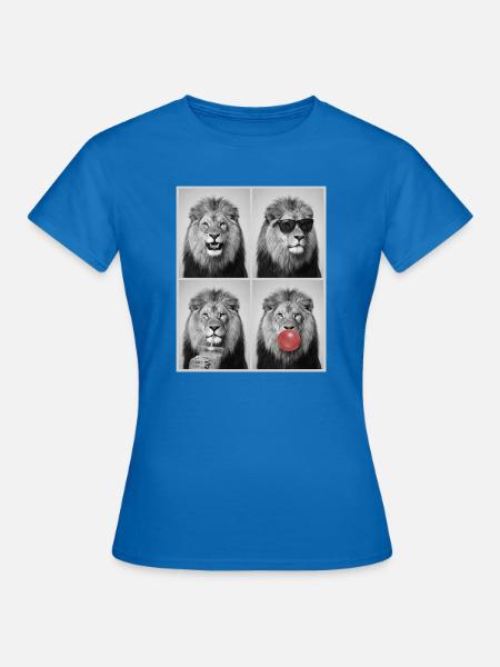 Löwen Löwe - Frauen T-Shirt - Royalblau