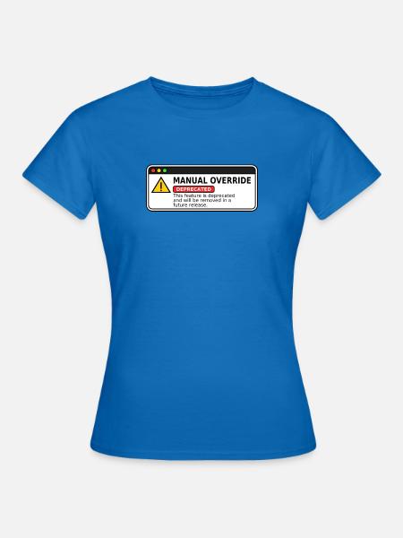 Manual Override  - Frauen T-Shirt - Royalblau