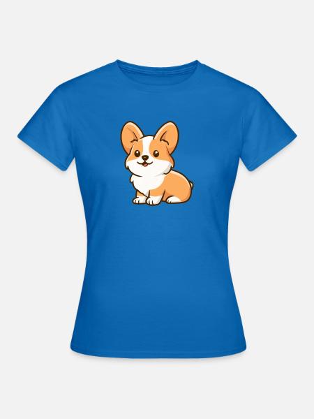 Corgi - Frauen T-Shirt - Royalblau