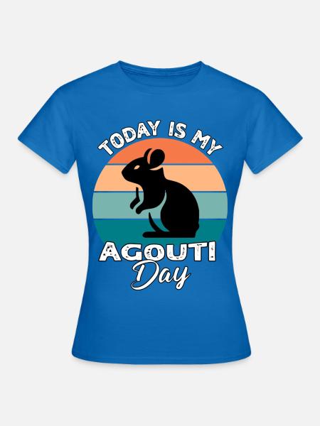 Aguti Agouti - Frauen T-Shirt - Royalblau