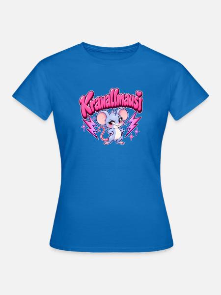 Krawallmausi Y2K - Frauen T-Shirt - Royalblau