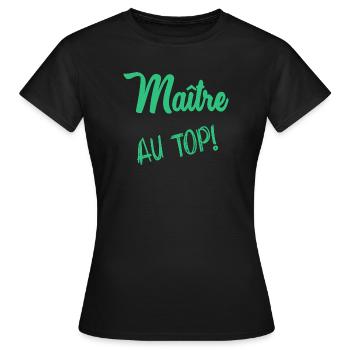 MASTER - Women's T-Shirt - black - Front - AI Model Female 172 dark (172cm)