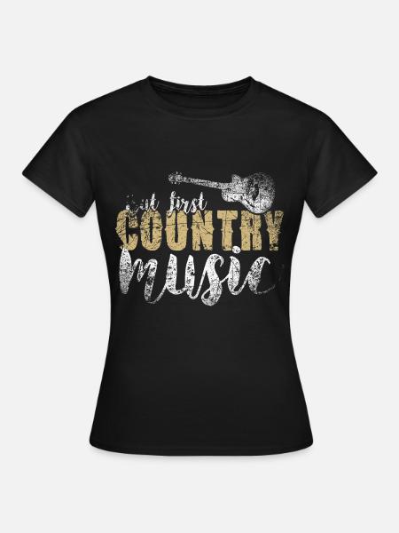 Country Music - Frauen T-Shirt - Schwarz