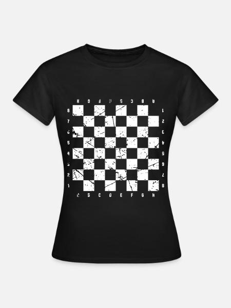 Chessboard Schachbrett Kostüm - Frauen T-Shirt - Schwarz