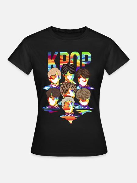 Leidenschaftlicher K-Pop Boybandfan - Frauen T-Shirt - Schwarz